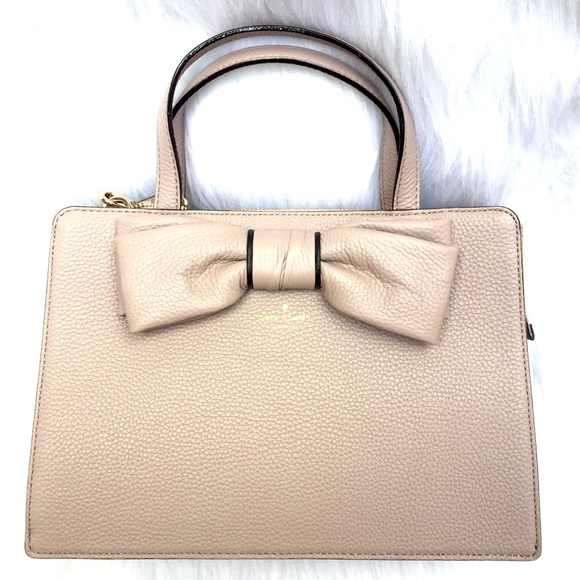 🆕 KATE SPADE 🎀 Bow Lise Rosewood 👜Almond Purse - Picture 1 of 7